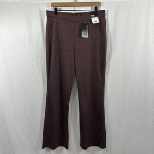 Lee Velvet Beet Red Comfort Waistband Bootcut Pull On Pants Women’s Sz L